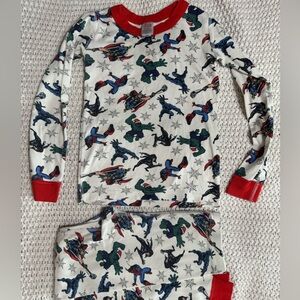 Hanna Andersson marvel Christmas long John pajamas with Spider-Man, Thor, Hulk!